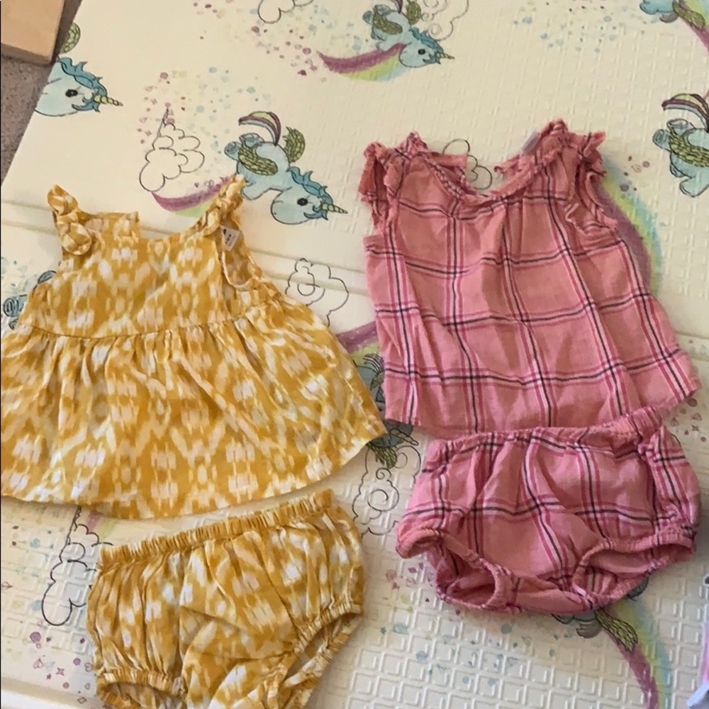 🖤 two baby girl outfits